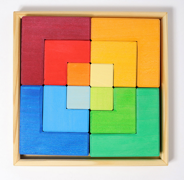grimm's wooden toys square puzzle