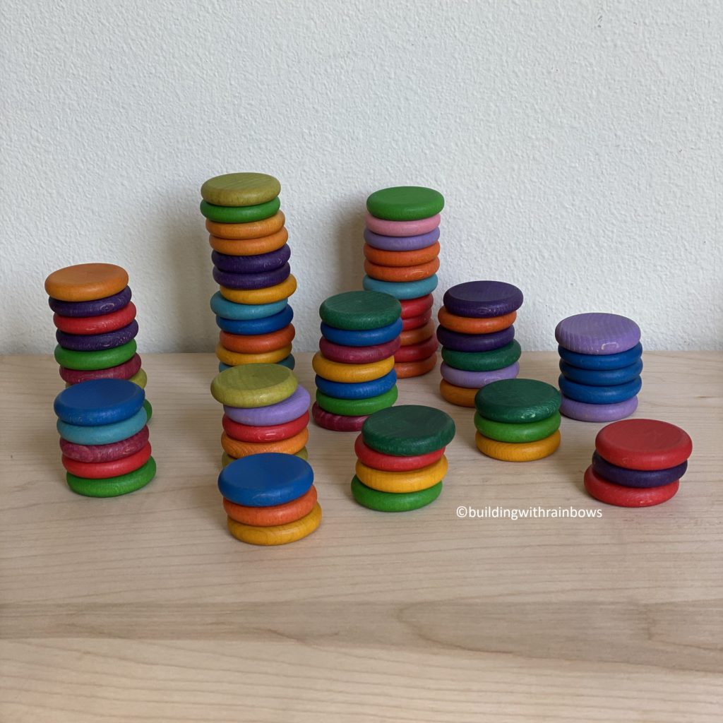grapat coins in stacks