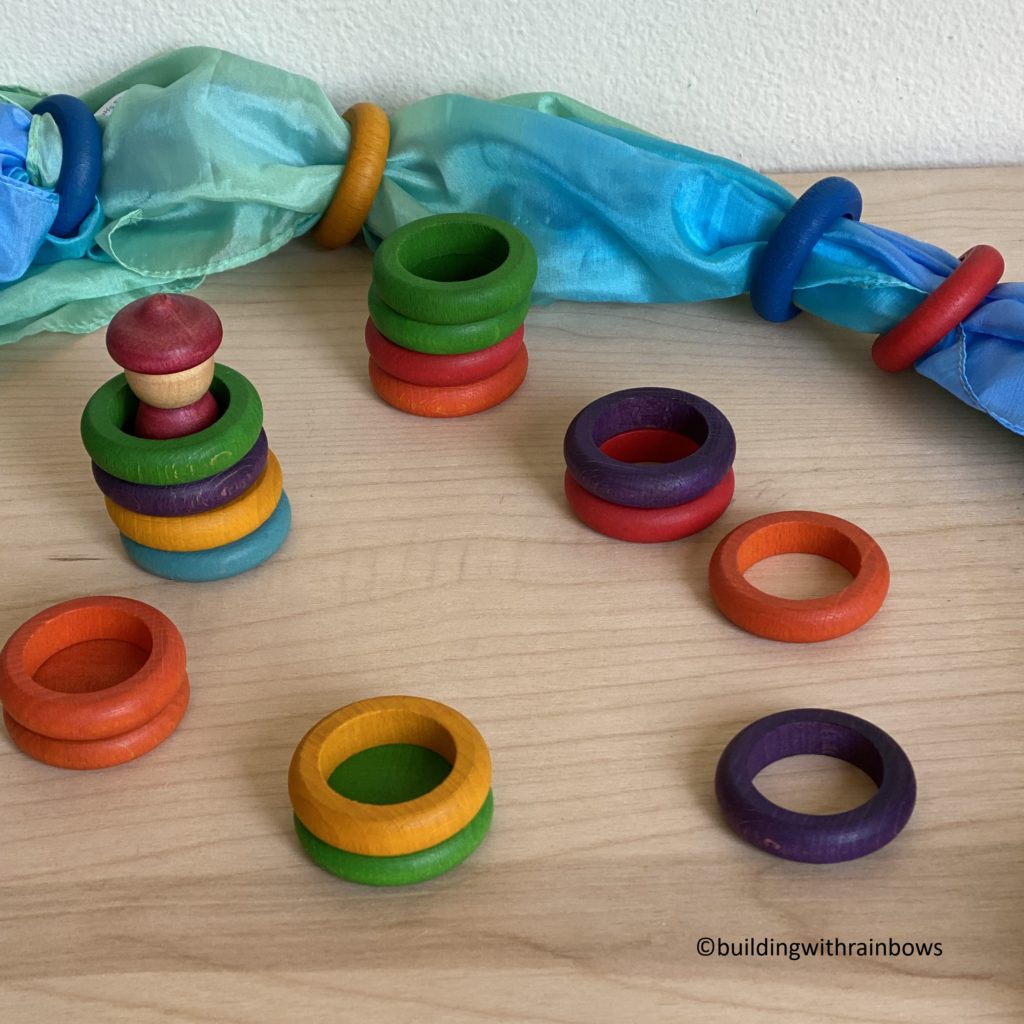 grapat rings on a sarah's silk scarf