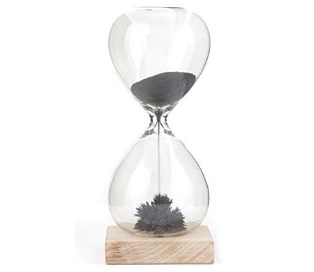 magnetic sand hourglass