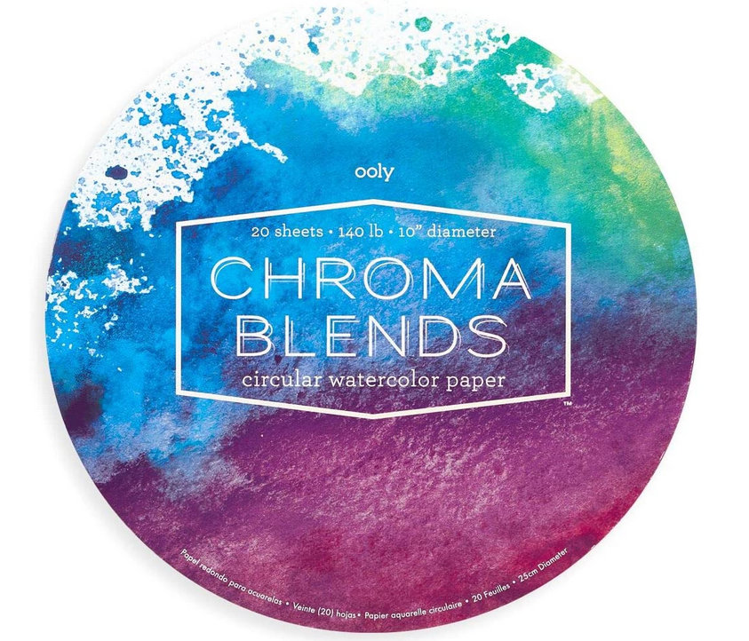 ooly chroma blends circular watercolor paper