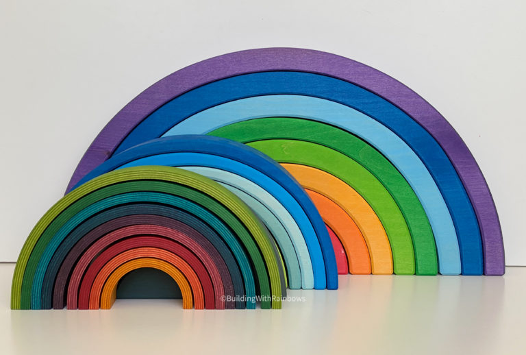 Choosing a Wooden Rainbow Stacker Part 2 Building With Rainbows